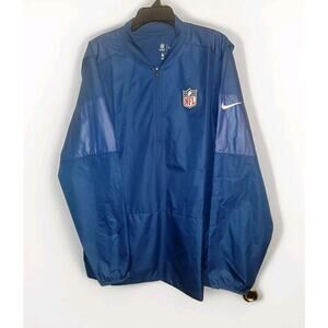 Nike NFL On Field Apparel Men’s Size XL 1/4 Zip Pullover Blue Shield 813185-431